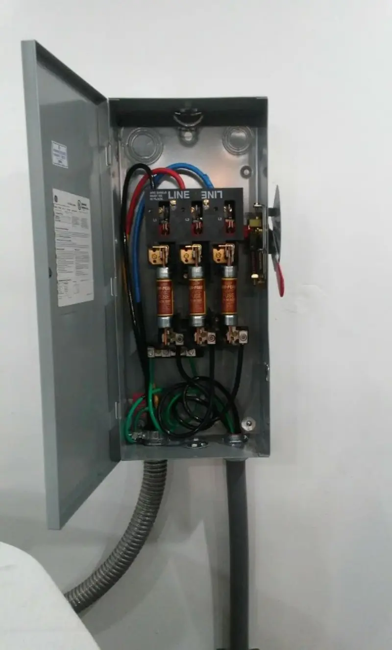 Three-phase disconnect switch installed for Electrical Wiring & Rewiring in Barre